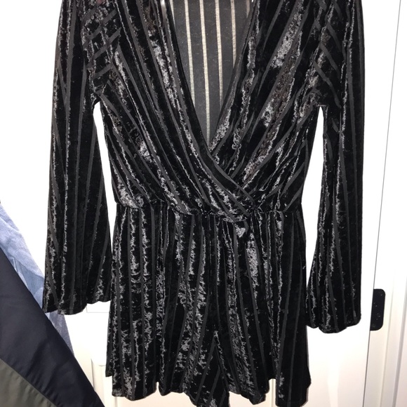 black suede romper - Picture 3 of 3